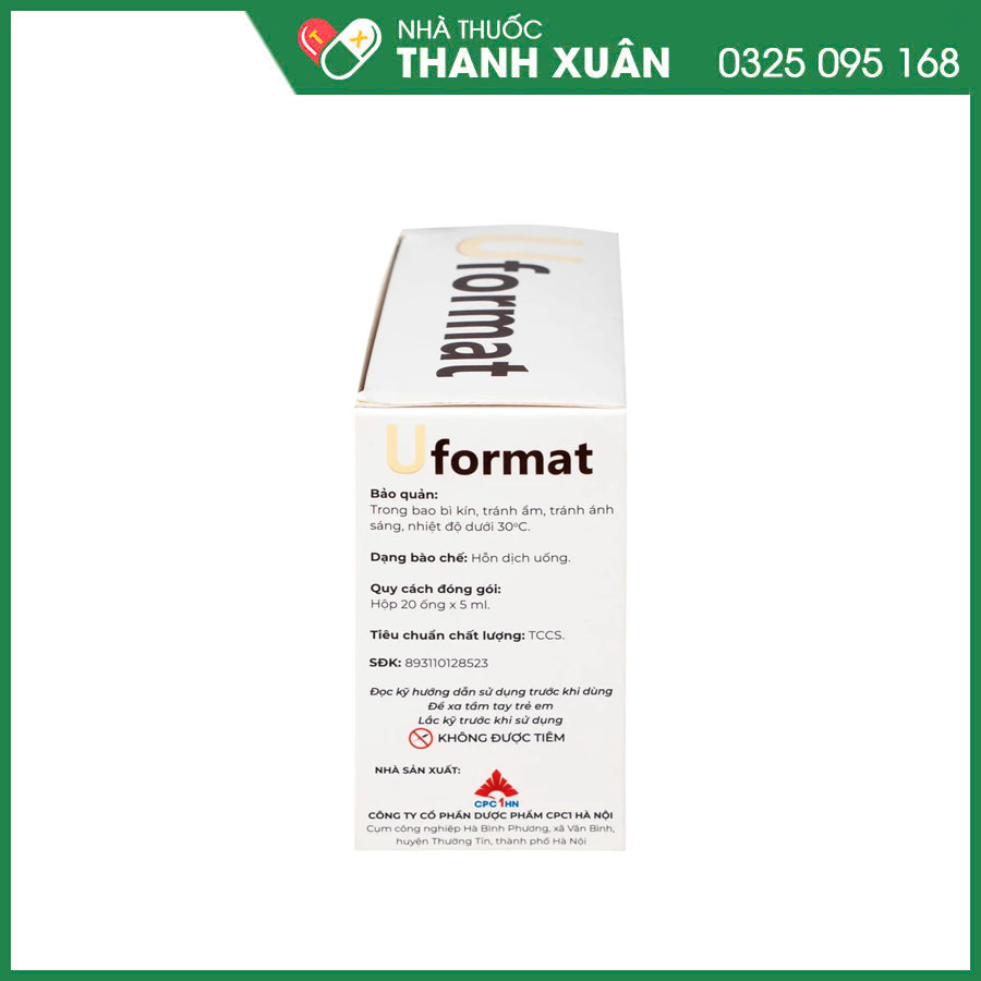 Uformat thuốc điều trị xơ gan mật, rối loạn gan mật, các bệnh gan ứ mật mạn tính